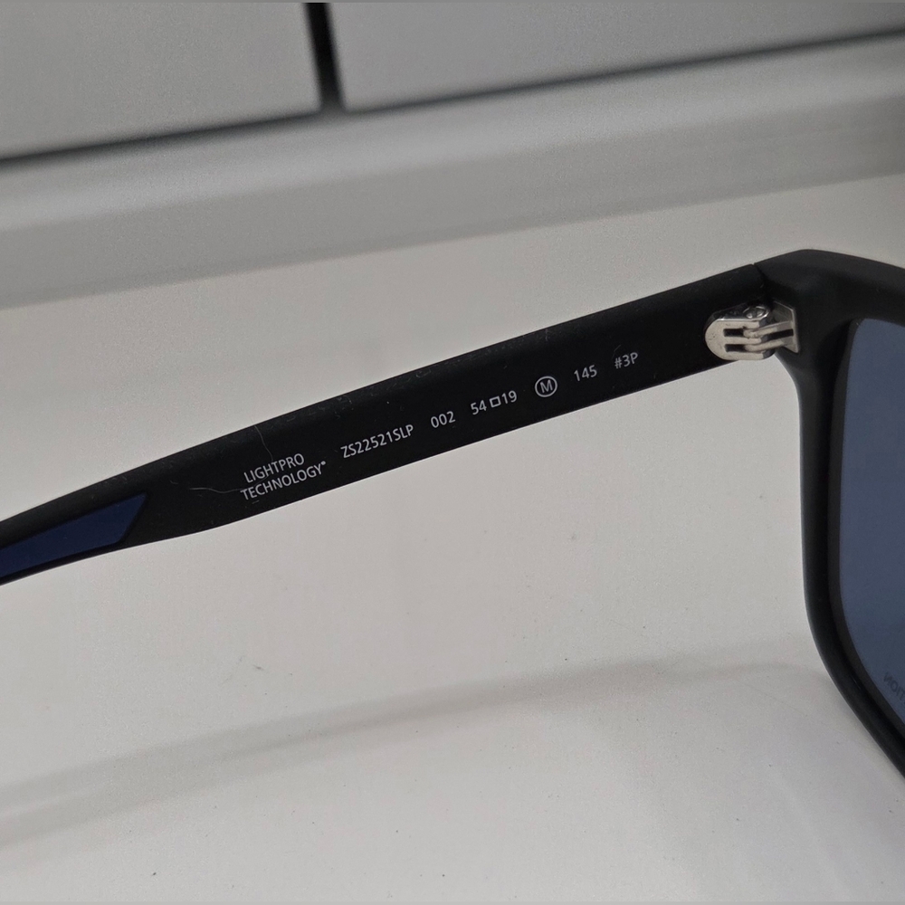 Zeiss LightPro Polarized Sunglasses Black Blue Lens NWT w/ Case - Picture 7 of 11